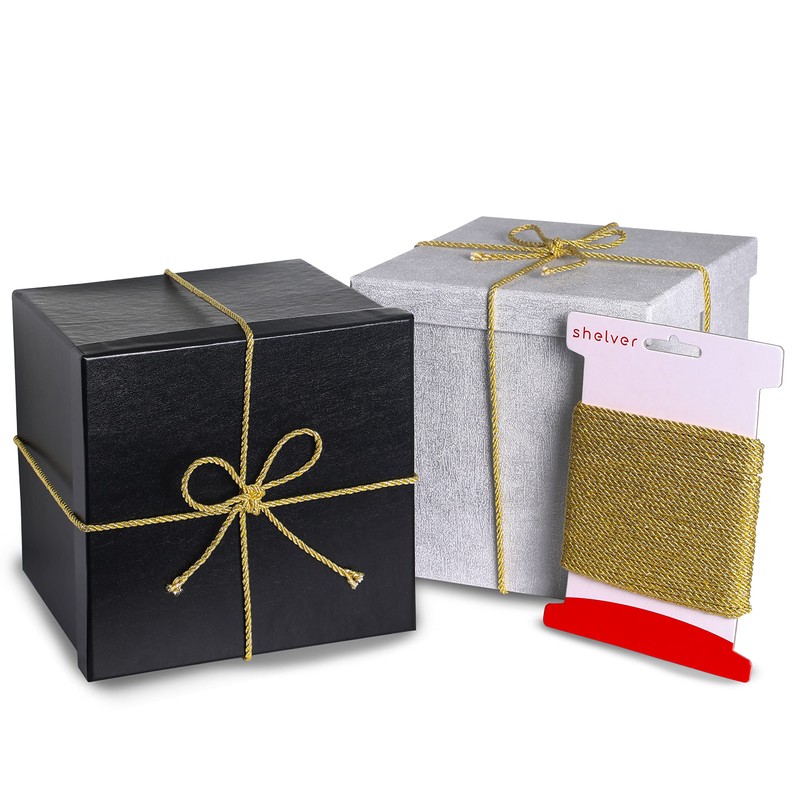 Shelver 3mm Gold Rope, Decorative Metallic Cord, Shiny Twisted Cord,