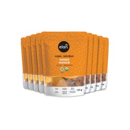 ELAN Organic Mango Slices, No Sugar Added, Non-GMO, Vegan, Gluten-Free, Kosher, 125 g