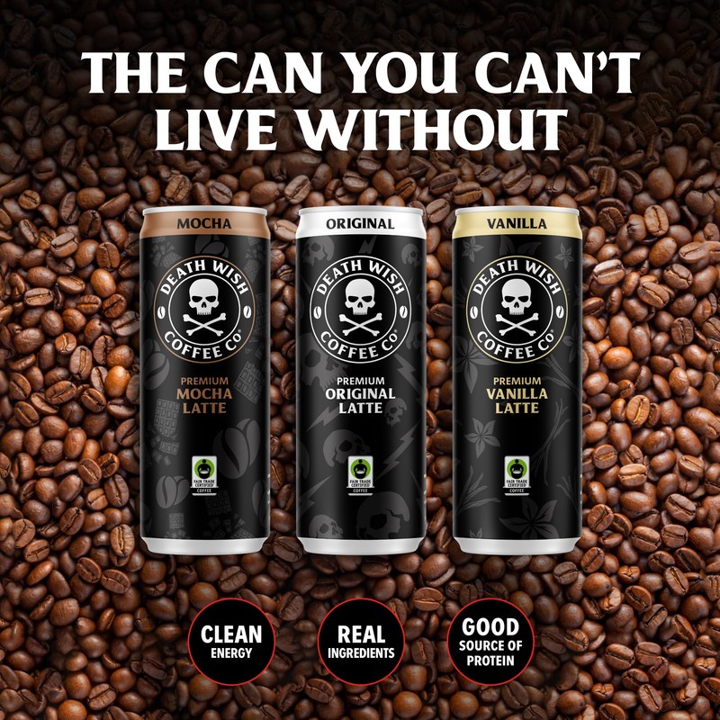 Death Wish Coffee, Iced Coffee Cold Brew, Fair Trade (Original