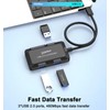 5 in 1 USB Hub with SD/TF Card Reader, USB
