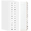 A-Z tabs Sticky Alphabet Tabs Self-Adhesive Letter Tabs Small Alphabetical
