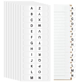 A-Z tabs Sticky Alphabet Tabs Self-Adhesive Letter Tabs Small Alphabetical Index Tab for Notebook Textbook Dictionary (208 pcs)