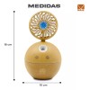 Maíz 3pzs Humidificador Difusor Ventilador Aromaterapia Luz Led