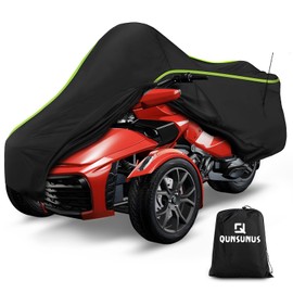 QUNSUNUS Waterproof Motorcycle Cover for Can-Am Spyder F3 2016-2023, 420D Heavy Duty Trike Cover with Wind, Sun, UV and Dust Protection