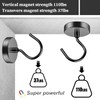 Grtard 6 Pack Large Heavy Duty Magnetic Hooks, 110 Pound