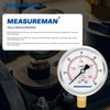 MEASUREMAN Lead-Free Pressure Gauge, 2-1/2inch Dial, Glycerin Filled, 0-60psi/kpa, Stainless