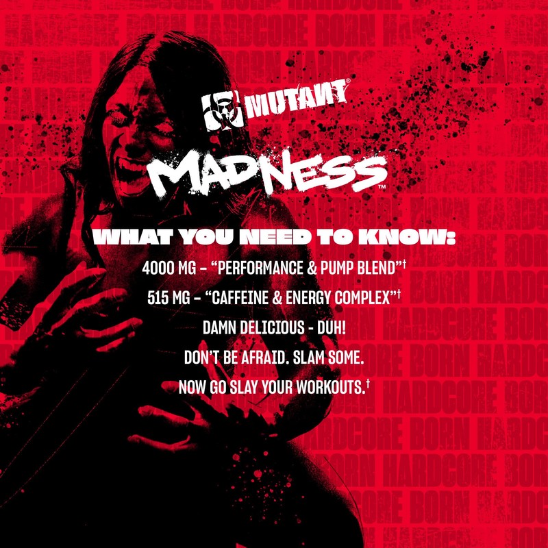 Mutant Madness | Pre Workout Powder Performance and Pump Blend