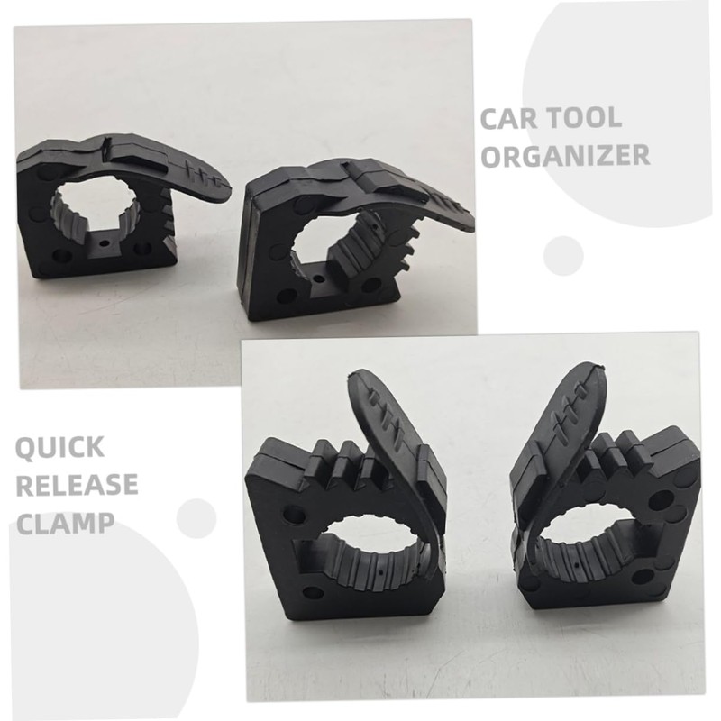 Levemolo 2Pcs Quick Release Clamp Adjustable Rubber Grip for Mounting