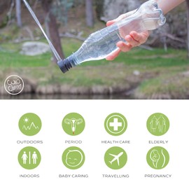 2x CuloClean Mobile Bidet, Mobile Shower, Bottom Shower, Shower WC, Bidet Shower, Bidet WC, Portable Bidet Sprayer, Portable Bidet, Easy-Bidet, Bag WC