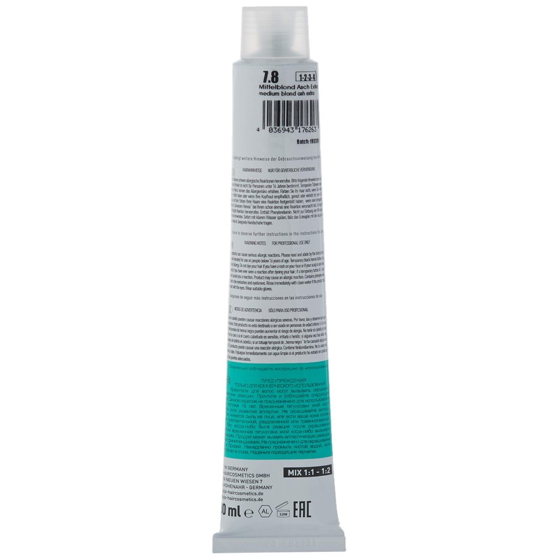JoJo ColorPure Hair Colour Cream No. 7.8 Extra Medium Blonde