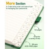 WEMATE Spiral Password Book with Alphabetical Tabs, Small, for Seniors,