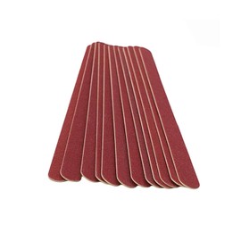 GOOD STUFF Professionelle Nagelfeilen aus Holz und Schleifpapier – Packung mit 10 Stück Manikürefeilen 18 x 2 cm. Ideal für alle Arten von Nägeln. Doppelseitige Schleiffläche.