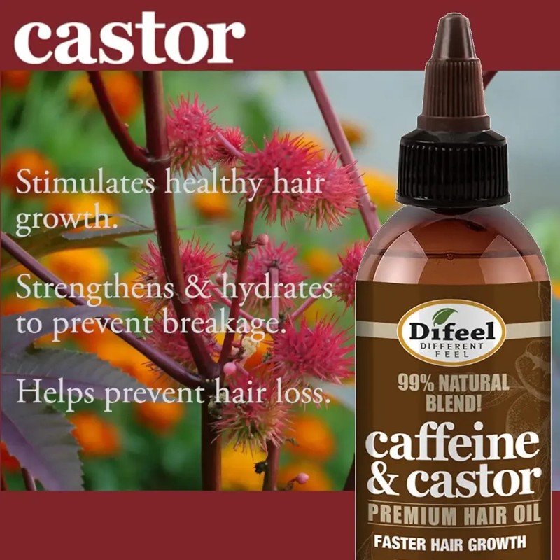 Aceite Capilar Difeel Premium 99% Natural Con Cafeína Y Rici