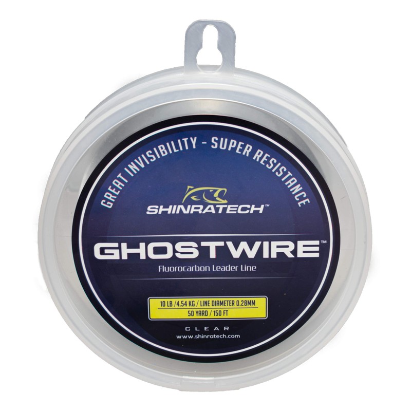 GHOSTWIRE ShinraTech 100% Fluorocarbon Leader Line (10lb 50yd Spool) -