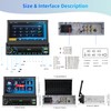 Motorsi Single Din Car Stereo Audio with Carplay Android Auto
