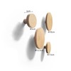 anaan Bubble Wall Hooks, Round, Wooden Coat Hooks, Wall Mounted