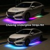 JHB 2PCS 4FT+2PCS 6.5FT Bluetooth Chasing Flow LEDs Underglow Strips