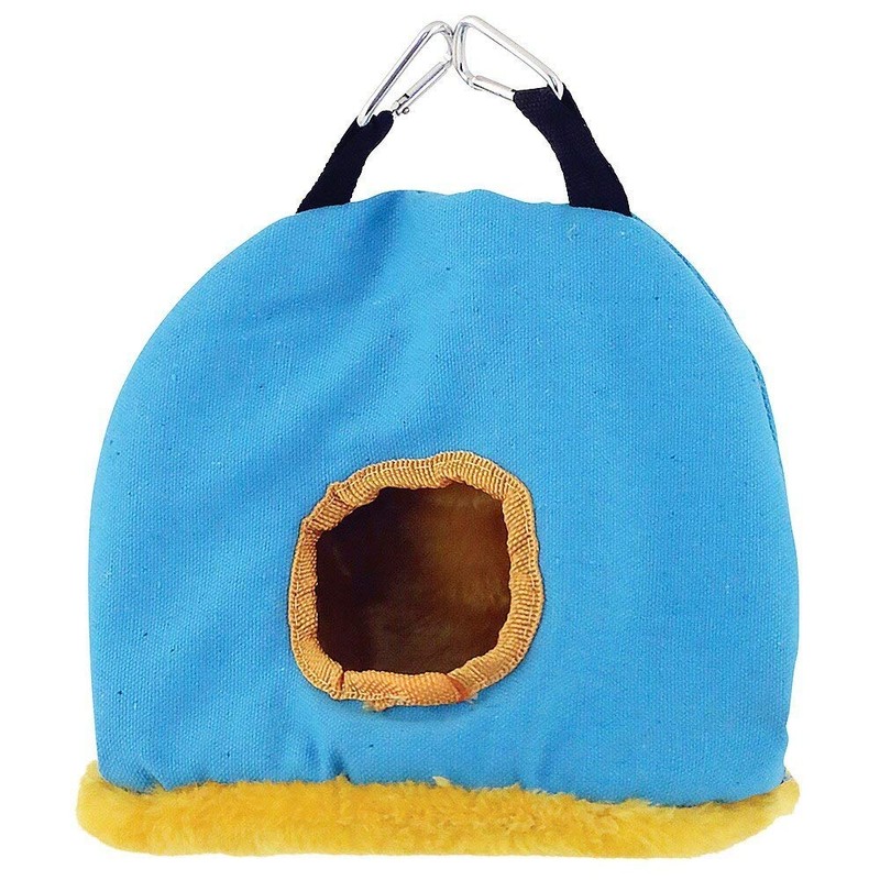 PARROT ESSENTIALS Medium Bird House Snuggle Hut Hideaway for Parrots,