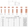 250Pcs Wire Ferrules Kit 7 Size Copper Crimp Connector Non