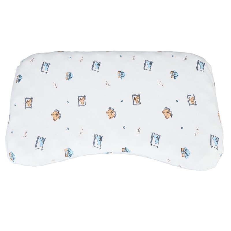 Baby Nursery Pillow Pure Cotton Cartoon Print Wave Single Layer