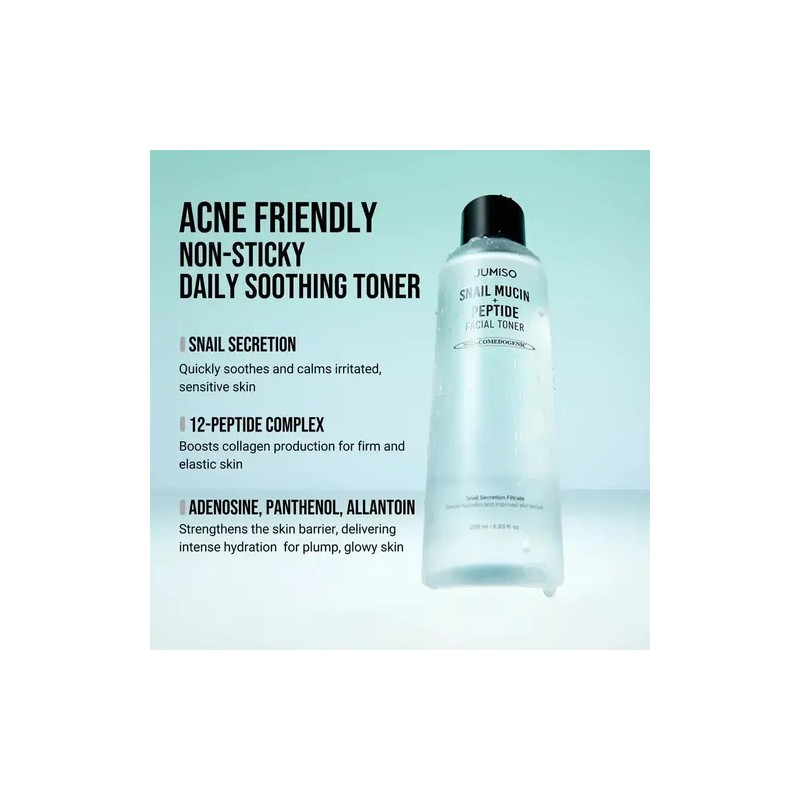 Jumiso - Snail Mucin + Peptide Facial Toner - 205ml