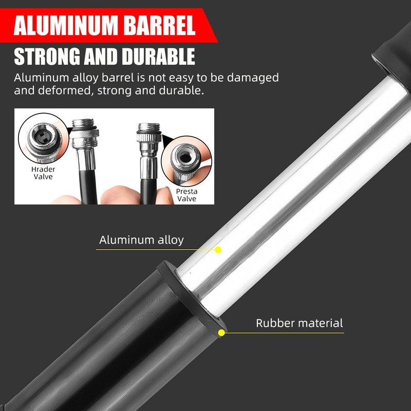 Mini Bicycle tire Pump, Portable Bicycle tire Pump with Frame