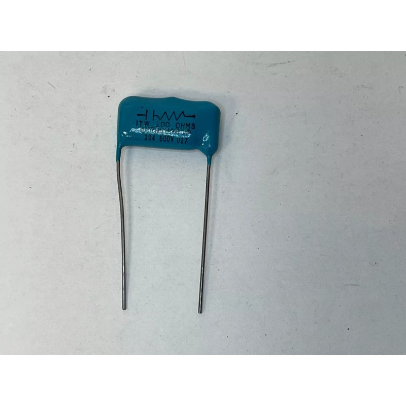 Quencharc 100 Ohms 104 .1uf Capacitor 600v, 104M06QC100 Arc Suppressor