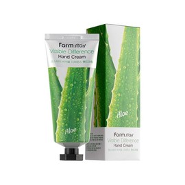 Farmstay Visible Difference Hand Cream Aloe 100g / 비저블 디퍼런스 핸드크림 알로에 100g
