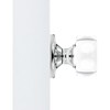 Dummy Round Crystal Door Knobs Polished Chrome Round Rosette