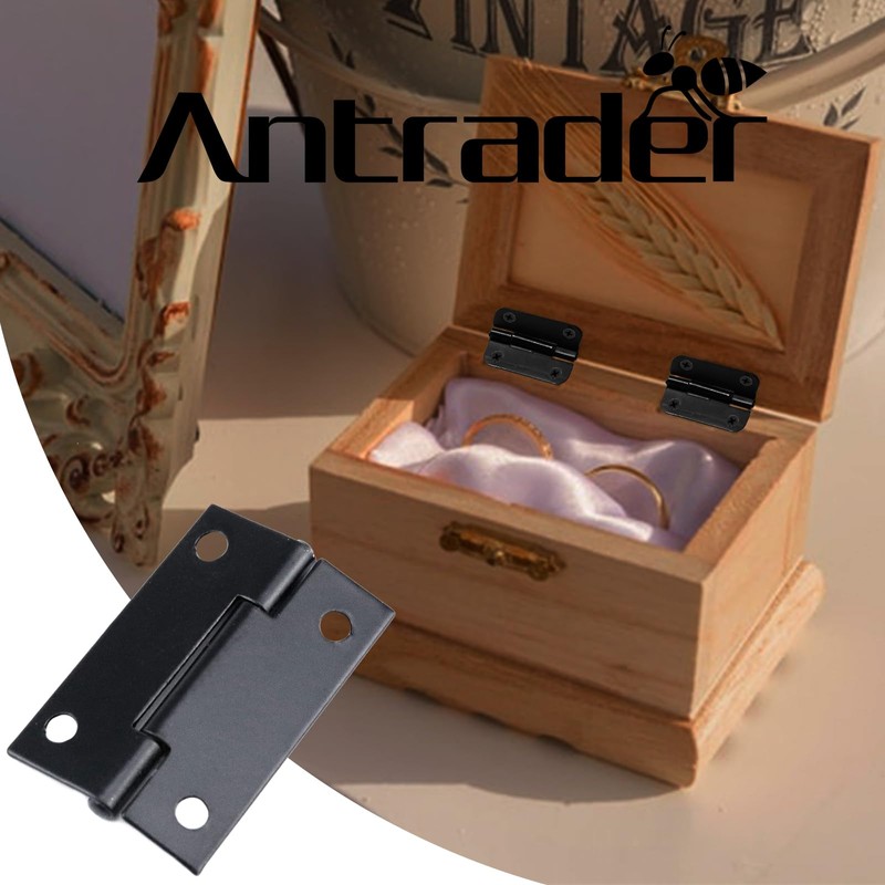 Antrader Folding Hinge, Cabinet Gate Closet Door Hinge 1-1/2'' Long