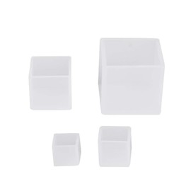 Conjunto de moldes de silicona de resina, 4 Unids Diferentes Tamaños de Cubo de Silicona de Epoxi Cuadrado Moldes de fundición de resina para DIY Adornos Artesanía