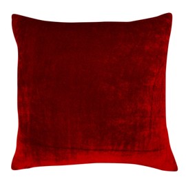 Home Décor Throw Pillow Solid Red Decorative Velvet Cushion Cover - Choose Size