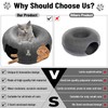 Deberris Peekaboo Cat Cave Bed Tunnel Dual-Level Design with Donut