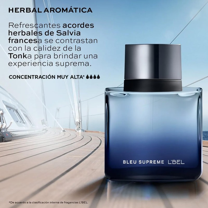 L'Bel - Bleu Supreme Perfume for Men Long Lasting 90