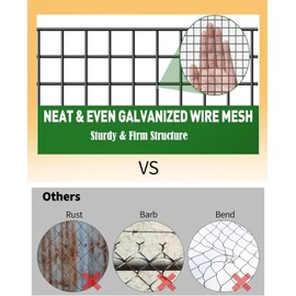 Hardware Cloth 1/4 inch 48" x 100' ft 19 Gauge - Black Vinyl Coated Wire Mesh Roll Chicken Wire Fencing Garden Wire Fence Rolls