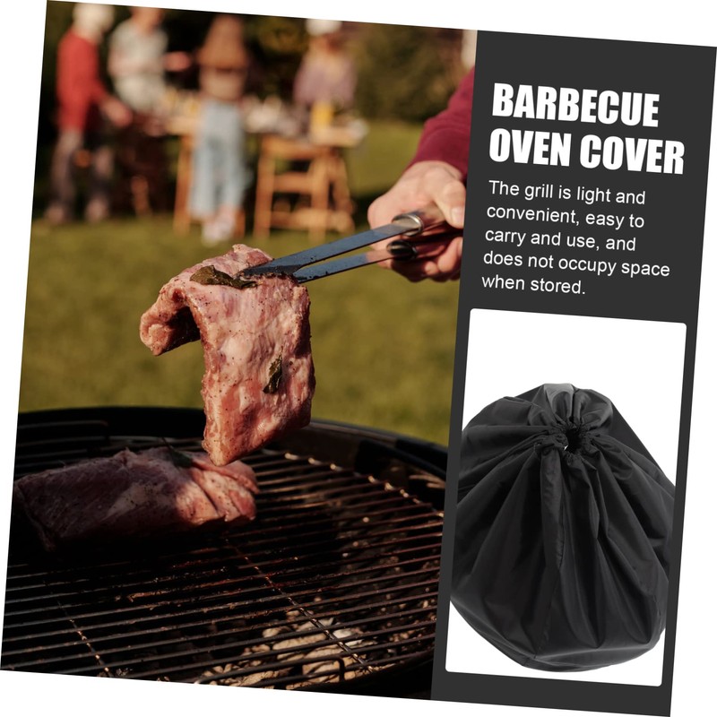 SUPVOX Outdoor BBQ Grill Cover Uv Resistant Round Barbecue Protection