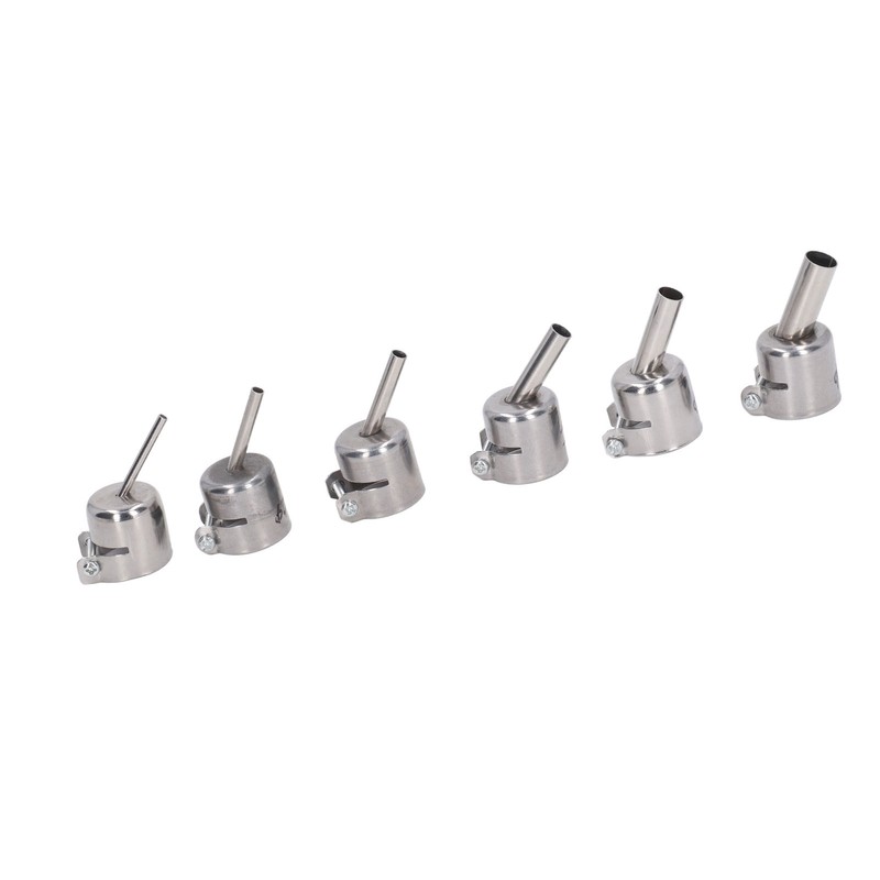 6Pcs 850 Heat Gun Nozzle Kit Aluminum Alloy 3 4