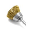 QWORK® Pack of 36 Wire Brushes, Brass Brushes, Steel Wire