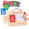 JoyCat Wooden Letter and Number Tracing Board,Alphabet Writing Practice Montessori