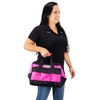ALLSPACE Pink Tool Bag with 43 Piece Pink Tools, Tool