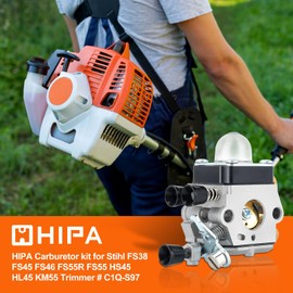 Hipa C1Q-S97 FS38 FS55R Carburetor for STIHL FS55 FS45 FS46 KM55R HL45 HS45 FS45L FS45C FS46C FS55C FS55RC FC55 String Trimmer Weed Eater Parts