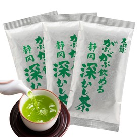 Arawata en Shizuoka Deep Steamed Tea, Earth Poem Gabu Gabu Shizuoka Tea, 3.5 oz (100 g) x 3 Bags Set, Tea, Green Tea, Leaves, Japanese Tea, 2ban Tea, Makinohara Tea, Shizuoka Tea, Deep Mushi