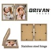 ORIVAN 3.5x5 Double Picture Frames Hinged Folding Photo Frames Vertical