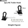 Chanjorlin 1/10 RC Car Mini Metal Trailer Chain and Tow