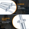 sourcing map 50Pcs 1/8"x3/8" Countersunk Head Blind Rivets, Zinc-Plated Carbon