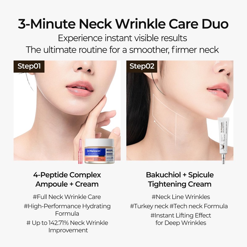 Dr. Melaxin Neck Care Cream Set, Volume Lifting Treatment, Necklinephalt