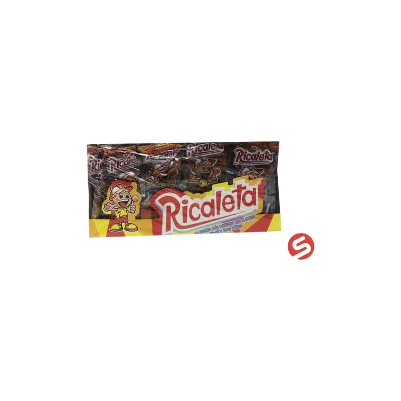 Paleta Ricaleta Sabor Tamarindo Con Chile Piquin Caja 25 Pz