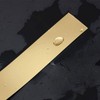 Gold Metalized Mirror-Like Finish Peel and Stick Wall Trim Molding