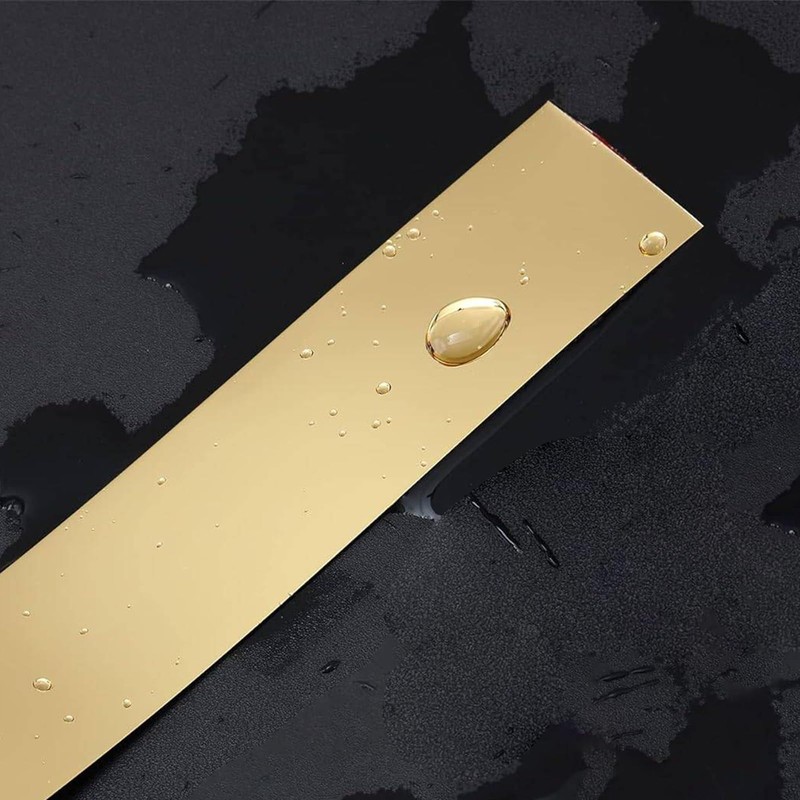 Gold Metalized Mirror-Like Finish Peel and Stick Wall Trim Molding