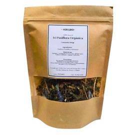 Té Tisana PASIFLORA ORGÁNICA100gr. Para Té o Infusión, Natural, relajante, sueño, descanso. grado alimenticio y cosmético.